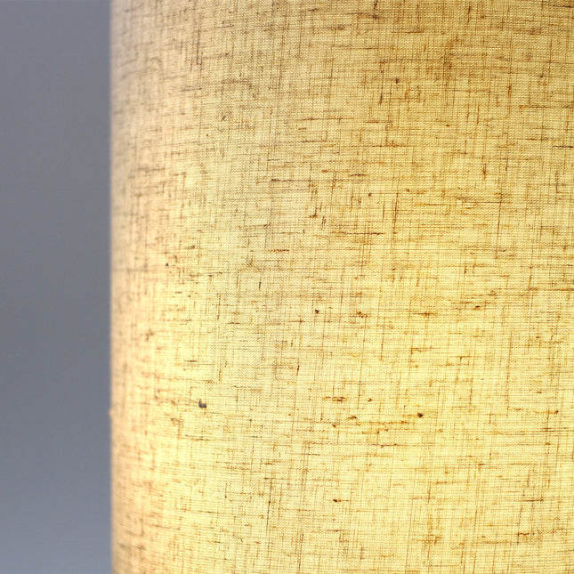 Tilda Floor Lamp with Hemp Rope Base and Linen Shade for Living Room Decor.