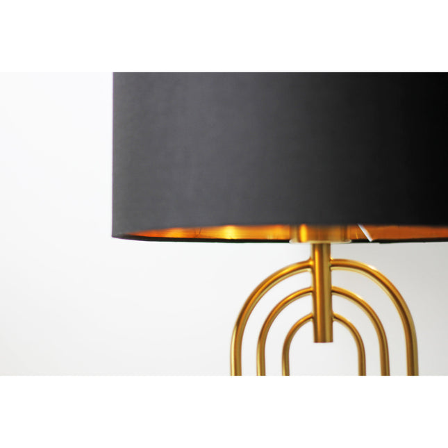 Fleur Table Lamp White Black Elegant Home Decor Light