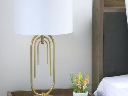 Fleur Table Lamp White Black Elegant Home Decor Light.