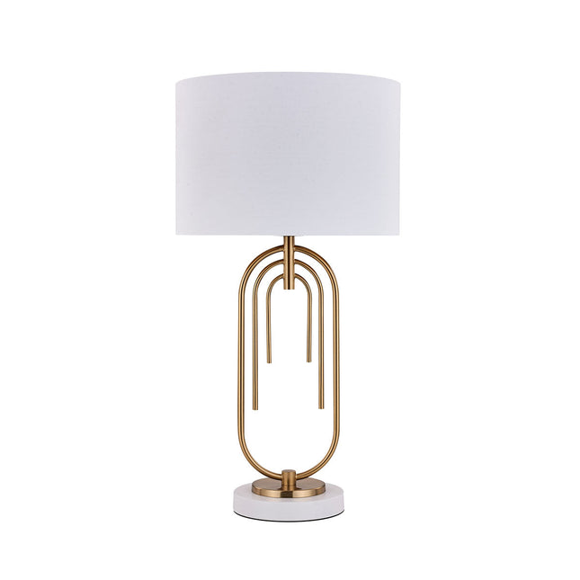 Fleur Table Lamp White Black Elegant Home Decor Light.