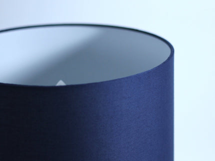 Rialto Table Lamp Navy White Modern Accent Light for Living Room.