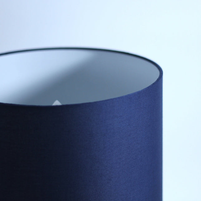 Rialto Table Lamp Navy White Modern Accent Light for Living Room.