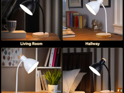 Merete Table Lamp White Black Modern Indoor Lighting for Home.