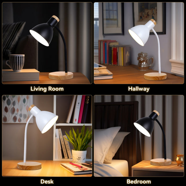 Merete Table Lamp White Black Modern Indoor Lighting for Home.