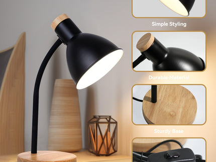 Merete Table Lamp White Black Modern Indoor Lighting for Home.