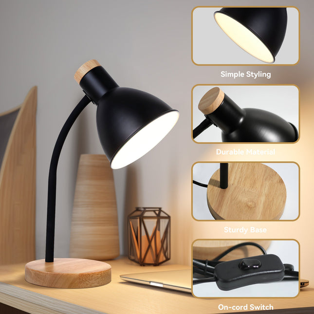 Merete Table Lamp White Black Modern Indoor Lighting for Home.