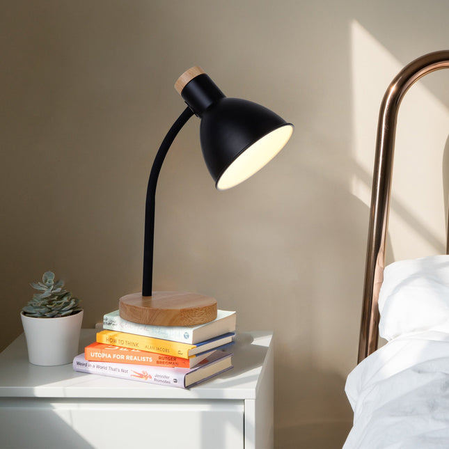 Merete Table Lamp White Black Modern Indoor Lighting for Home