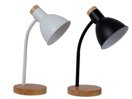 Merete Table Lamp White Black Modern Indoor Lighting for Home.