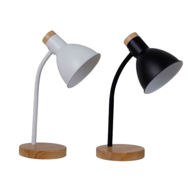 Merete Table Lamp White Black Modern Indoor Lighting for Home.