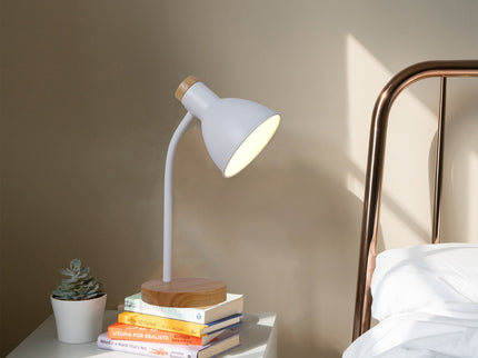 Merete Table Lamp White Black Modern Indoor Lighting for Home.