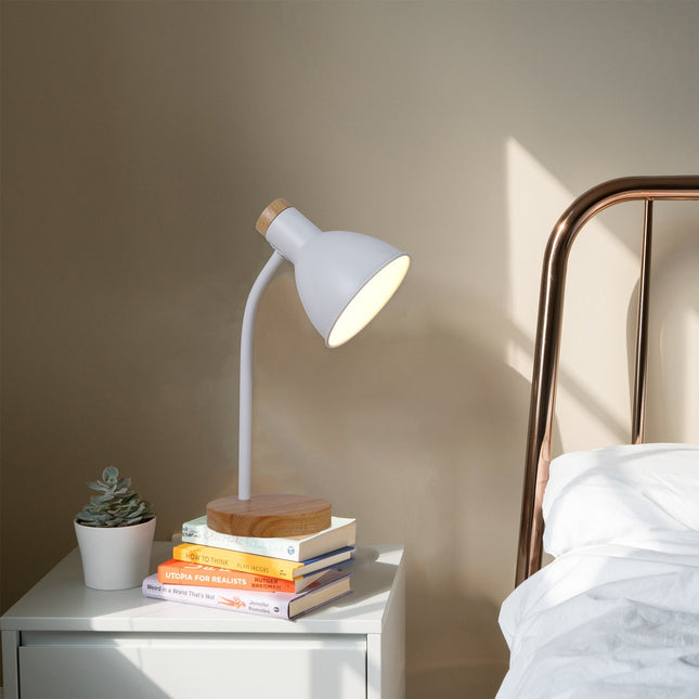 Merete Table Lamp White Black Modern Indoor Lighting for Home.