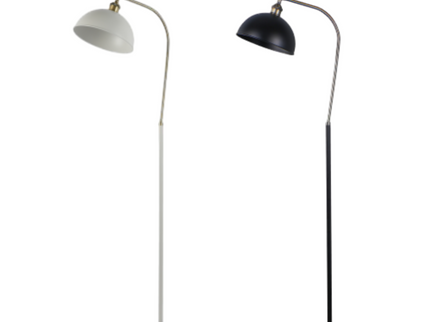 Lenna Floor Lamp White Black Modern Indoor Lighting 150cm.