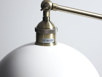 Lenna Floor Lamp White Black Modern Indoor Lighting 150cm.