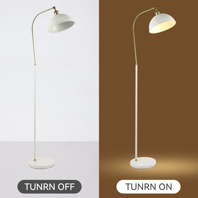 Lenna Floor Lamp White Black Modern Indoor Lighting 150cm.