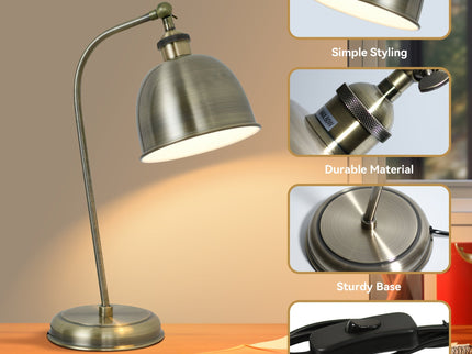 Lenna Table Lamp Copper White Red Blue Antique Brass Black Modern Indoor Light