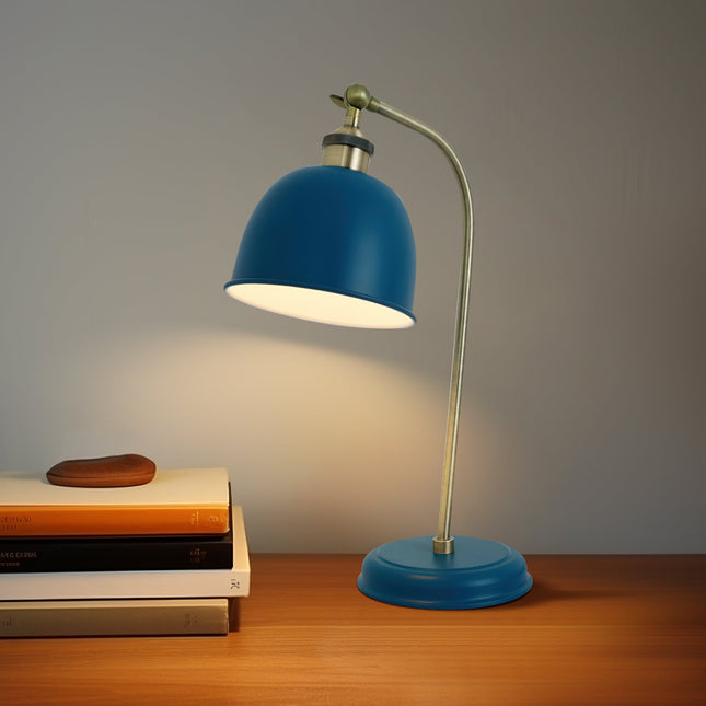 Lenna Table Lamp Copper White Red Blue Antique Brass Black Modern Indoor Light