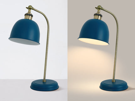 Lenna Table Lamp Copper White Red Blue Antique Brass Black Modern Indoor Light