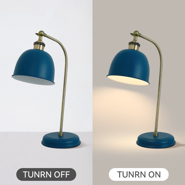 Lenna Table Lamp Copper White Red Blue Antique Brass Black Modern Indoor Light
