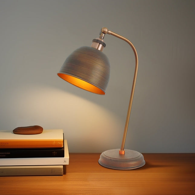 Lenna Table Lamp Copper White Red Blue Antique Brass Black Modern Indoor Light.