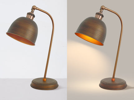 Lenna Table Lamp Copper White Red Blue Antique Brass Black Modern Indoor Light.