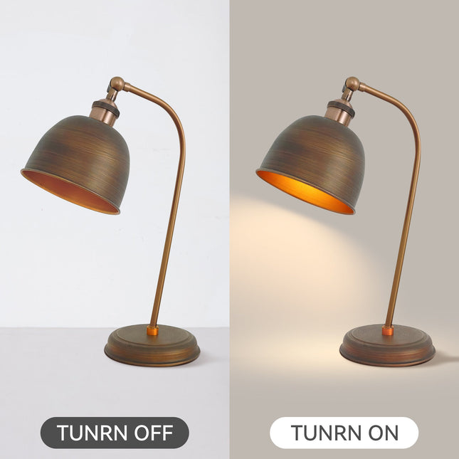 Lenna Table Lamp Copper White Red Blue Antique Brass Black Modern Indoor Light.