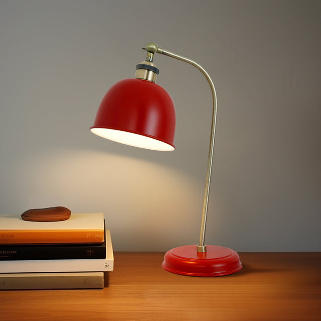 Lenna Table Lamp Copper White Red Blue Antique Brass Black Modern Indoor Light