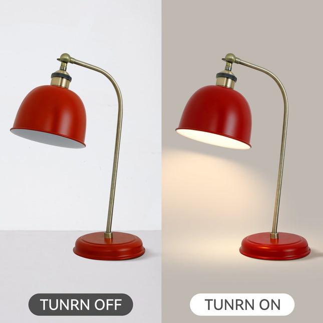 Lenna Table Lamp Copper White Red Blue Antique Brass Black Modern Indoor Light