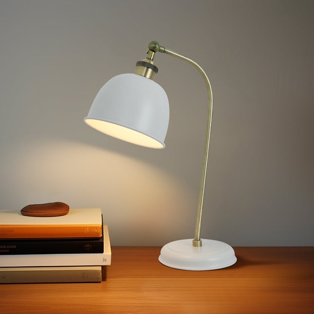 Lenna Table Lamp Copper White Red Blue Antique Brass Black Modern Indoor Light.