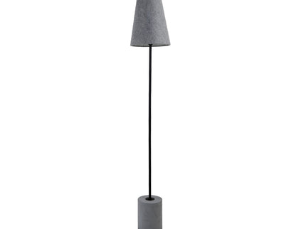 Jerome Floor Lamp Modern Industrial Concrete and Fabric Light.