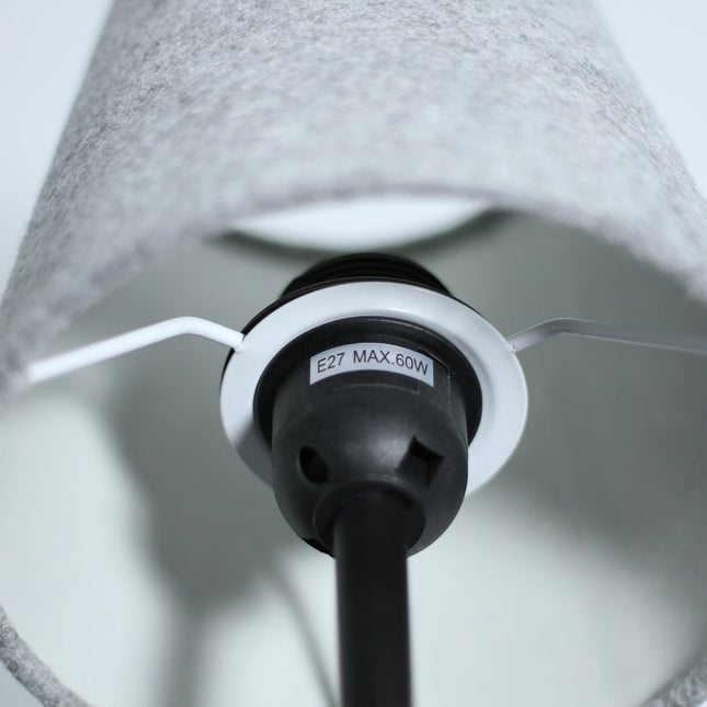 Jerome Table Lamp with Concrete Base and Fabric Shade for Modern Decor.