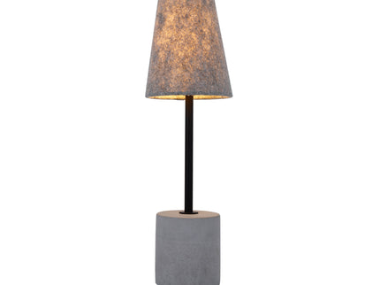 Jerome Table Lamp with Concrete Base and Fabric Shade for Modern Decor.