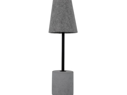 Jerome Table Lamp with Concrete Base and Fabric Shade for Modern Decor.