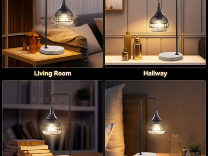 Kasanita Table Lamp with Natural Timber Base and Artistic Shade.