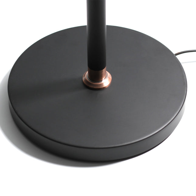 Zehra Floor Lamp with Brass Accents Vintage Style Indoor Lighting.