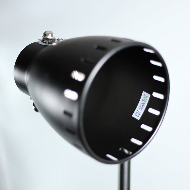 Audrey Floor Lamp Black White Modern Adjustable Standing Light.