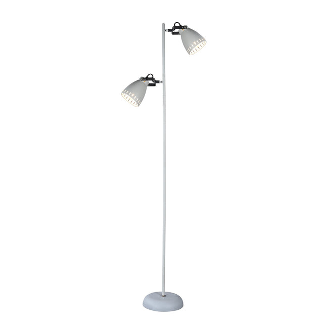 Audrey Floor Lamp Black White Modern Adjustable Standing Light.