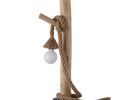 Lea Table Lamp Rustic Wooden Modern Desk Light Accent Lamp.