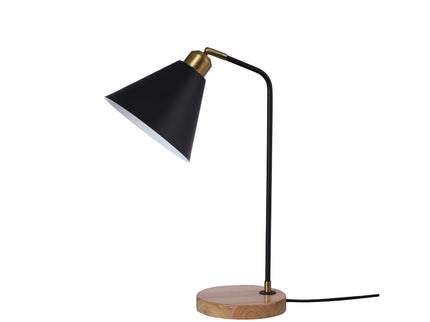Aimee Table Lamp Black White Modern Desk and Bedside Light.