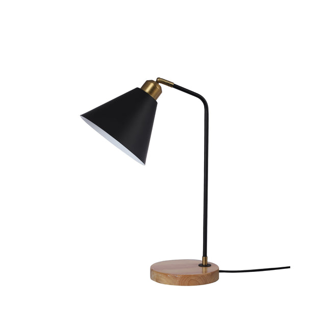 Aimee Table Lamp Black White Modern Desk and Bedside Light.