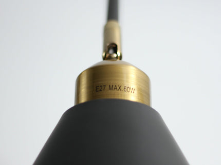 Aimee Table Lamp Black White Modern Desk and Bedside Light.