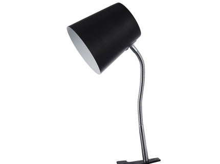 Ellie Table Lamp Black White Modern Metal Desk and Reading Light.