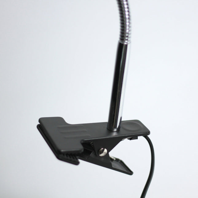 Ellie Table Lamp Black White Modern Metal Desk and Reading Light.
