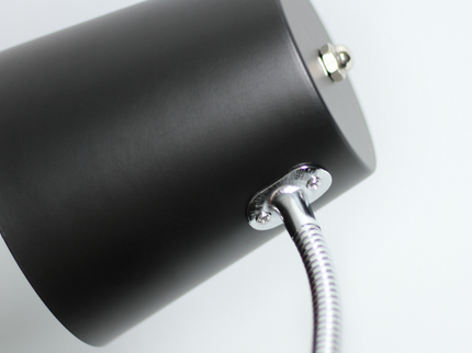 Ellie Table Lamp Black White Modern Metal Desk and Reading Light.