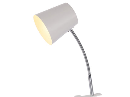 Ellie Table Lamp Black White Modern Metal Desk and Reading Light.