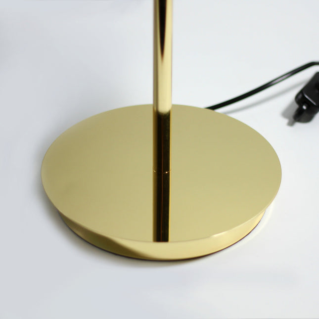 Brenda Table Lamp - Gold Modern Semi-Dome Design for Living Room.