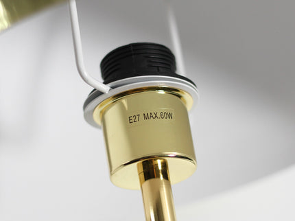 Brenda Table Lamp - Gold Modern Semi-Dome Design for Living Room.