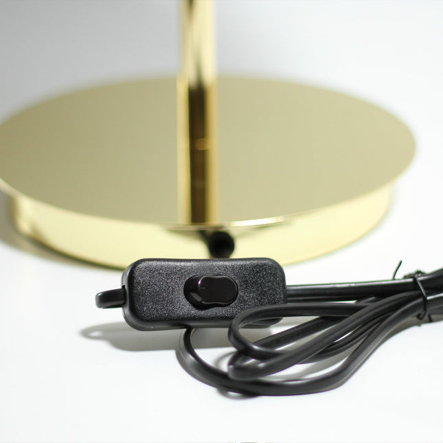 Brenda Table Lamp - Gold Modern Semi-Dome Design for Living Room.