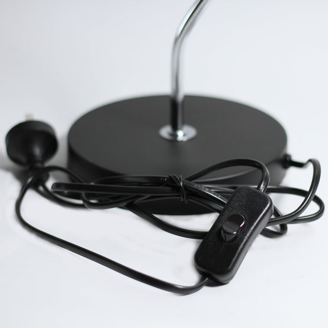 Abby Table Lamp Black White Modern Desk Light for Home Office.