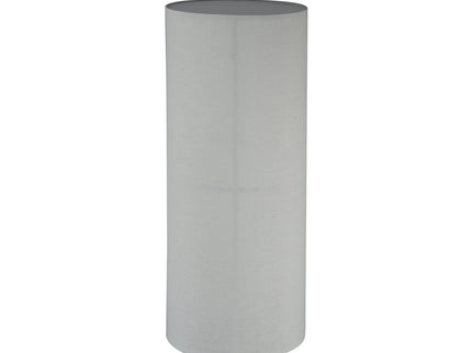 Ailsa Linen Floor Lamp with Double Globe Design for Soft Lighting.