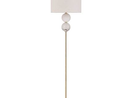 Murano Floor Lamp Brass and Pewter Elegant Lighting Fixture.